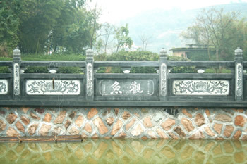 大覺寺新建魚池